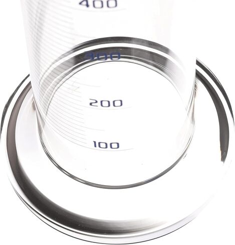 أسطوانة متدرجة من EISCO، 500 مل - فئة التسامح B ± 5.00 مل - قاعدة مستديرة - التخرج الأزرق - زجاج البورسليكات 3.3 in Saudi Arabia