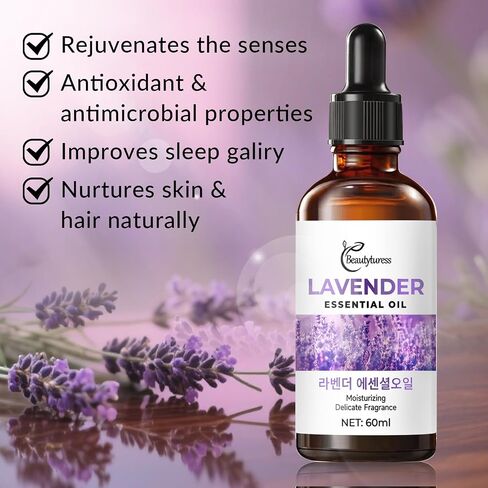 Peppermint Essential Oil - 100% Pure Natural Premium Grade for Aromatherapy Diffuser, DIY Skincare & Hair Care - Invigorating & Refreshing Scent for Focus - 60ml with Dropper, Huge Bottle in Saudi Arabia