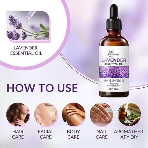 Peppermint Essential Oil - 100% Pure Natural Premium Grade for Aromatherapy Diffuser, DIY Skincare & Hair Care - Invigorating & Refreshing Scent for Focus - 60ml with Dropper, Huge Bottle in Saudi Arabia