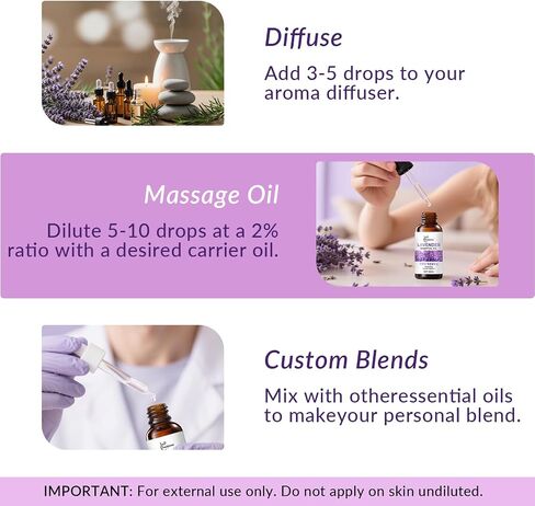 Peppermint Essential Oil - 100% Pure Natural Premium Grade for Aromatherapy Diffuser, DIY Skincare & Hair Care - Invigorating & Refreshing Scent for Focus - 60ml with Dropper, Huge Bottle in Saudi Arabia