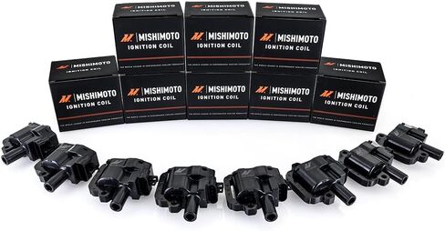 Mishimoto Ignition Coil, Compatible with GM LS1/LS6 Engines 1997-2002, Set of 8 in Saudi Arabia