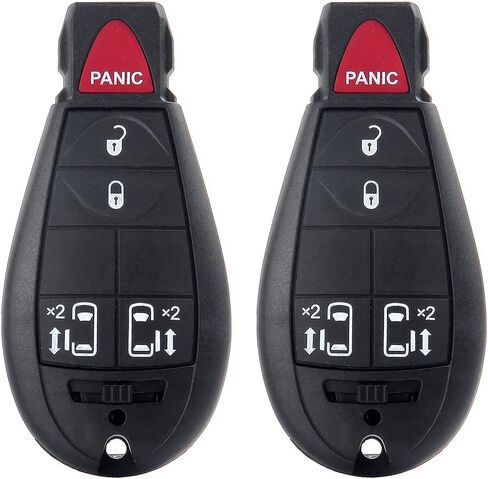 2 X Keyless Entry Remote Key Fob for Dodge Grand Caravan for Chrysler Town & Country for Jeep Commander for Dodge Ram 2500 3500 2008-2016 M3N5WY783XF IYZ-C01CF 05026197ADF-433Mhz in Saudi Arabia