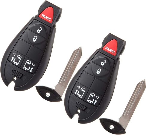 2 X Keyless Entry Remote Key Fob for Dodge Grand Caravan for Chrysler Town & Country for Jeep Commander for Dodge Ram 2500 3500 2008-2016 M3N5WY783XF IYZ-C01CF 05026197ADF-433Mhz in Saudi Arabia