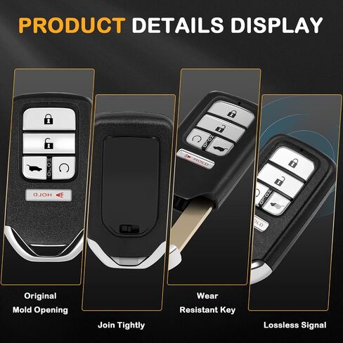 2 X Keyless Entry Remote Key Fob for Honda Civic CR-V Pilot 2016-2020 KR5V2X -433 Mhz in Saudi Arabia