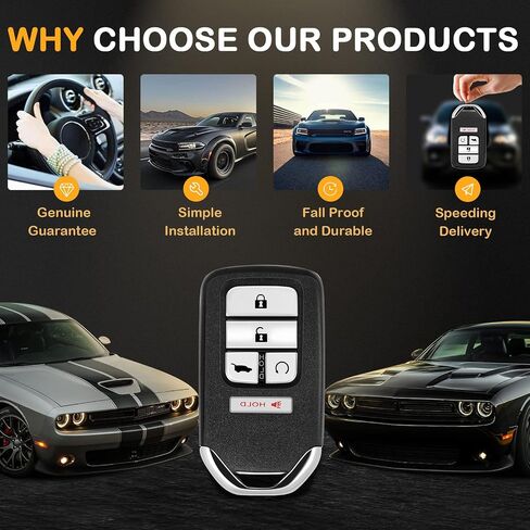 2 X Keyless Entry Remote Key Fob for Honda Civic CR-V Pilot 2016-2020 KR5V2X -433 Mhz in Saudi Arabia