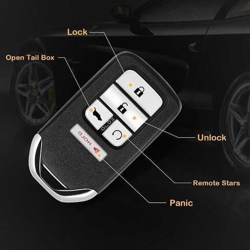 2 X Keyless Entry Remote Key Fob for Honda Civic CR-V Pilot 2016-2020 KR5V2X -433 Mhz in Saudi Arabia