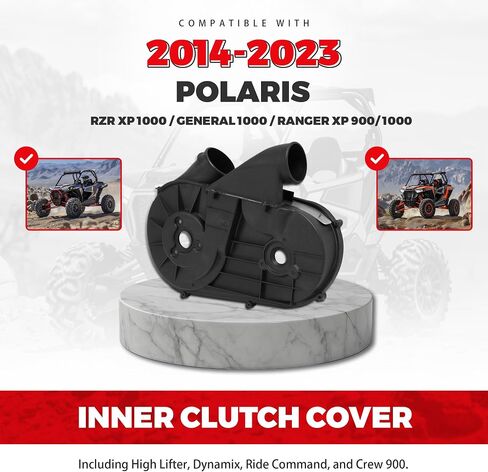 Inner Clutch Cover Compatible with 2014-2023 Polaris RZR XP 1000 / General 1000 / Ranger XP 900/1000, including High Lifter, Dynamix, Ride Command, and Crew 900 models in Saudi Arabia