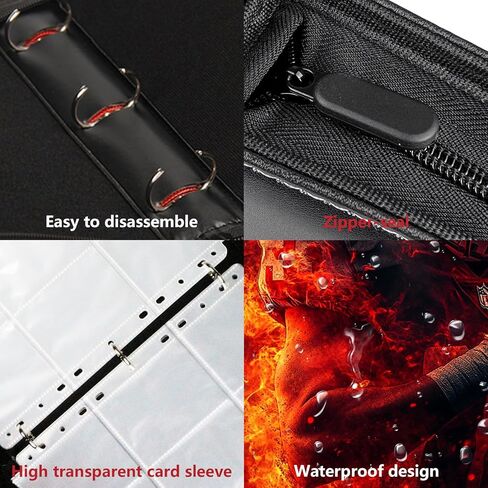 Football Card Binder, 2024 Sports Trading Card with Sleeves Holder Album, 900 Pockets Rugby Card Holder Sheets Display Storage Protectors for Collectors Boys and Girls Gift in Kuwait