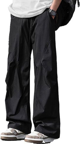 Kisswow Womens Cargo Pants Streetwear Women Y2k Bottoms Track Parachute Pants Woman Lightweight Cute Joggers for Women in Kuwait