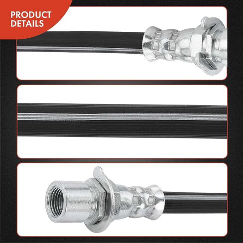 A-Premium Rear Driver or Passenger Brake Hydraulic Hose Compatible with Pontiac Models - Aztek 2001 2002 2003 2004 2005 with Rear Drum Brake - Replace# 10445423 in Saudi Arabia