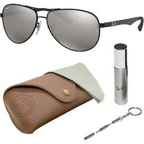 نظارات شمسية راي بان RB8313 من ألياف الكربون على شكل طيار للرجال والنساء مع مجموعة نظارات رايبان الرسمية in Kuwait