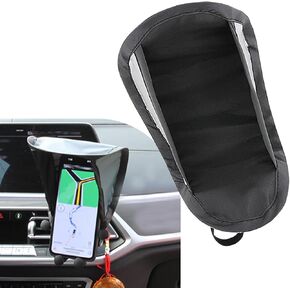 Mobile Phone Sunshade, Heat Insulation and Anti-Glare Protective Cover, Foldable Cell Phone Cooling and Anti-scalding Cover, Universal Portable Accessories for Cars Motorcycles (Black) in Saudi Arabia