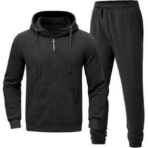 بدلة رياضية بغطاء للرأس للرجال مكونة من قطعتين بدلة رياضية من الصوف غير رسمية طقم بدلات رياضية للركض في الهواء الطلق in Kuwait