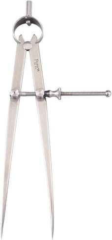 مقسم من النوع الزنبركي Starrett Yankee مع فولاذ عالي الجودة وزنبرك مقوس وصمولة زنبركية سريعة الضبط - حجم وسعة 6 بوصات، نوع مفصل زنبركي - 83A-6 in Saudi Arabia