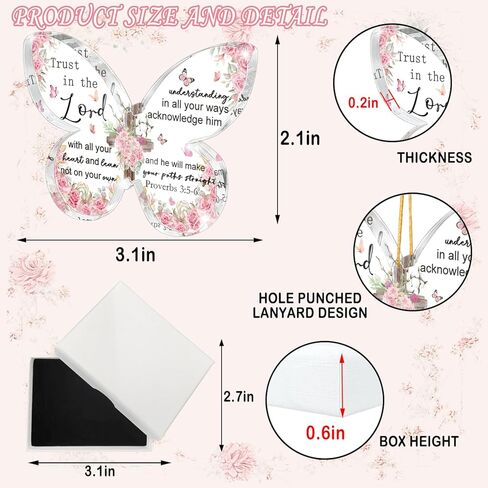 علامة اقتباس ملهمة ديكور زينة عيد الميلاد - اقتباس التخرج خلفك، كل لوحة ذكرياتك - هدايا عيد الميلاد للنساء - تذكار علامة أكريليك على شكل فراشة in Kuwait