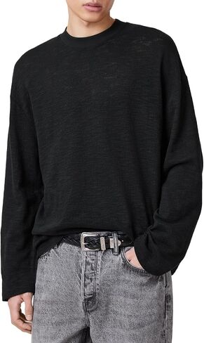 Men's Foster Ls Crew, Jet Black in Saudi Arabia