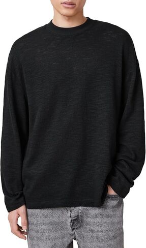 Men's Foster Ls Crew, Jet Black in Saudi Arabia