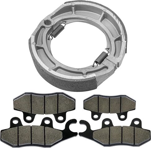 Caltric Front Brake Pads & Rear Brake Shoes Compatible with Suzuki Ltf500F Quadrunner 500 1998-2002 New in Saudi Arabia
