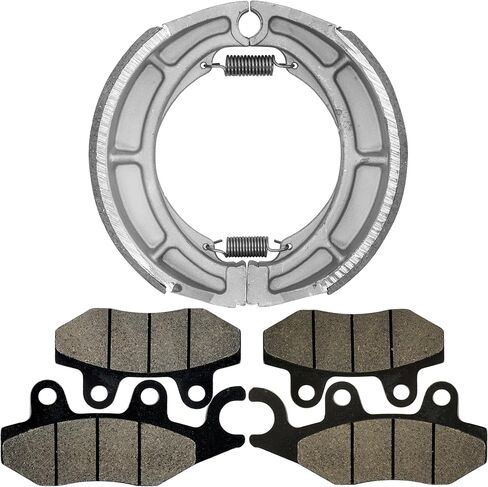 Caltric Front Brake Pads & Rear Brake Shoes Compatible with Suzuki Ltf500F Quadrunner 500 1998-2002 New in Saudi Arabia