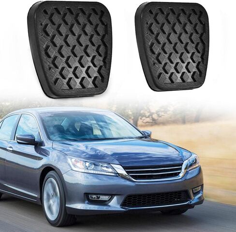 Brake and Clutch Pedal Pad Kit, Compatible with Honda Accord 1976-2015,Fit Civic 1984-2015,Fit CRX 1984-1990,Fit CRV 2002-2006,Fit Element 2003-2010,Fit Prelude 1979-2001, Rubber Brake Pedal Covers in Saudi Arabia