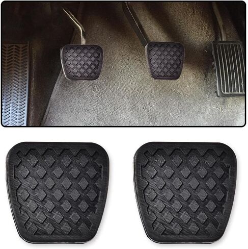 Brake and Clutch Pedal Pad Kit, Compatible with Honda Accord 1976-2015,Fit Civic 1984-2015,Fit CRX 1984-1990,Fit CRV 2002-2006,Fit Element 2003-2010,Fit Prelude 1979-2001, Rubber Brake Pedal Covers in Saudi Arabia