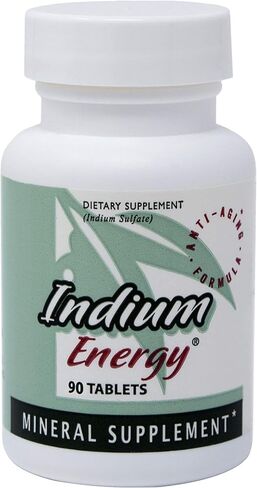 EAST PARK Research - Indium Energy - All Natural Indium Powerful Anti-Aging Support - Helps Increase Energy and Supports Mental Clarity, Sleep, Joints and Overall Sense of Well-Being - 90 Capsules in Kuwait
