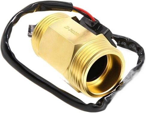 1PCS Water Flow Sensor Hall Flow Meter 1 inch Outer Wire Copper Water Flow Sensor Turbine Flow Meter B10 in Saudi Arabia