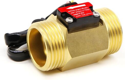 1PCS Water Flow Sensor Hall Flow Meter 1 inch Outer Wire Copper Water Flow Sensor Turbine Flow Meter B10 in Saudi Arabia