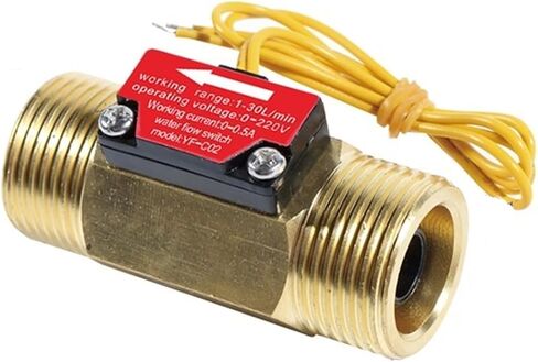 1PCS water flow sensor switch G3/4 air flow water flow sensor 6 points copper magnetic water flow switch in Saudi Arabia