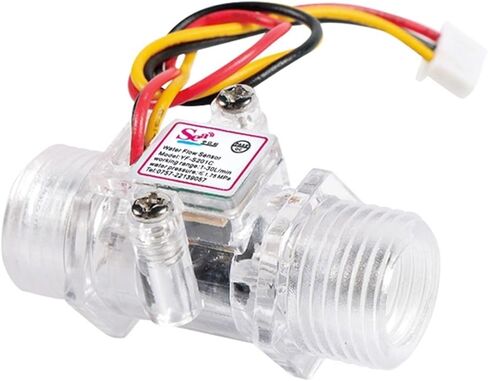 1PCS water flow sensor with high accuracy Hall flow meter transparent flow meter 4-tube turbine flow meter in Saudi Arabia