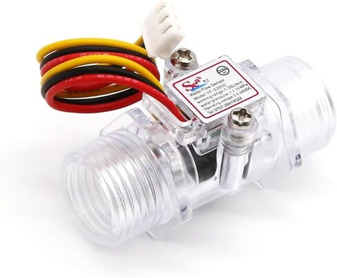 1PCS water flow sensor with high accuracy Hall flow meter transparent flow meter 4-tube turbine flow meter in Saudi Arabia