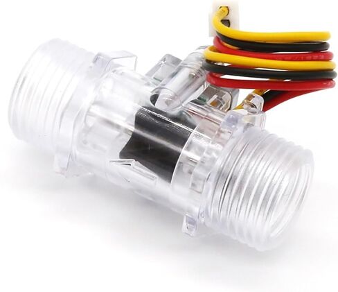 1PCS water flow sensor with high accuracy Hall flow meter transparent flow meter 4-tube turbine flow meter in Saudi Arabia