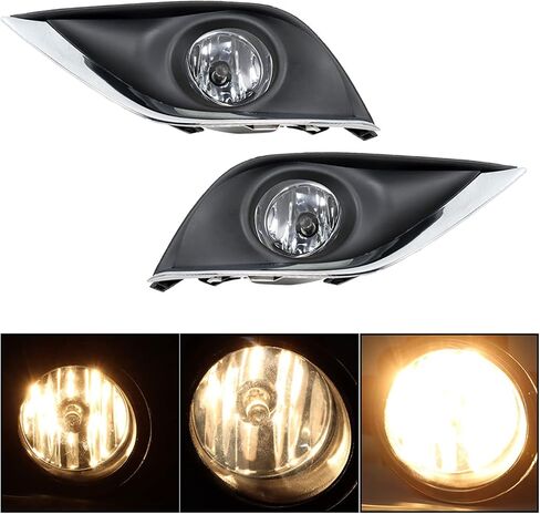 2Pcs Front Fog Lights Replacement for Nissan Versa 2015-2018 Clear Lens with Bulbs Switch NI2592122 NI2593122 in Saudi Arabia