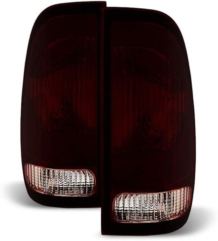ACANII - For 1997-2003 Ford F150 99-07 F250 F350 SuperDuty Red Smoke Tail Lights Brake Lamps in Saudi Arabia