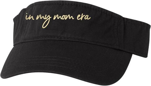 Go All Out in My Mom Era Script Idea Bucket Ponytail Visor Embroidered Cap Dad Hat in Kuwait