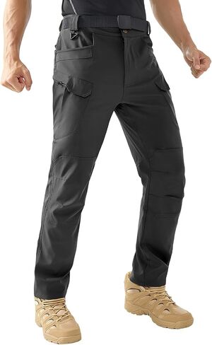 HYCOPROT Men's Cargo Hiking Pants Tactical Pant Work Utility Trousers for Men Durable Lightweight Military with 10 Pockets in Saudi Arabia