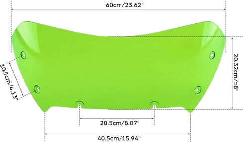 TCMT Green Front Windscreen Windshield Fit For Harley CVO Road Glide FLTRXSE 2023-2025 in Saudi Arabia