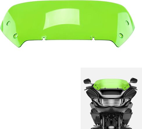 TCMT Green Front Windscreen Windshield Fit For Harley CVO Road Glide FLTRXSE 2023-2025 in Saudi Arabia