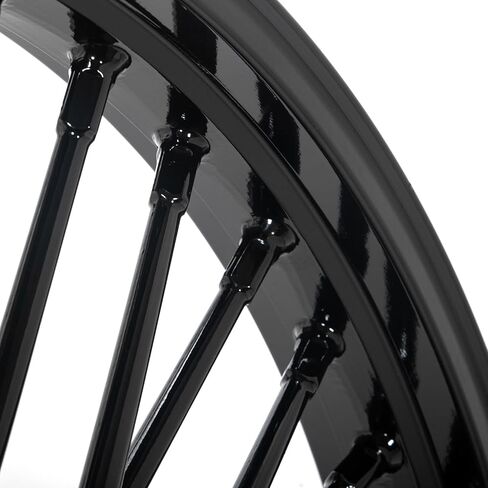 TOFR 17x3.5 Front Wheel Rim 17 inch Fat Spoke For Harley Heritage Softail Fat Boy Deluxe Deluxe Night Train Springer Classic Softail Standard Custom Gloss Black in Saudi Arabia
