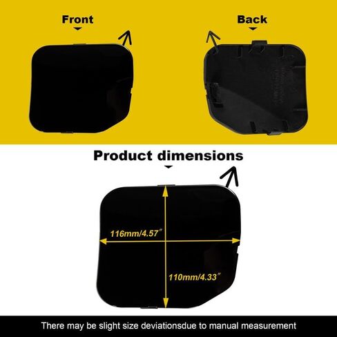 Car Front Bumper Tow Hook Cover Compatible with Nissan Pathfinder 2013 2014 2015 Trailer Cover Cap 622A03KA0A 622A0-3KA0A Small Lid Towing Eye Cap Unpainted Right Passenger Side in Saudi Arabia