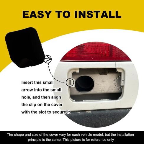 Car Front Bumper Tow Hook Cover Compatible with Nissan Pathfinder 2013 2014 2015 Trailer Cover Cap 622A03KA0A 622A0-3KA0A Small Lid Towing Eye Cap Unpainted Right Passenger Side in Saudi Arabia