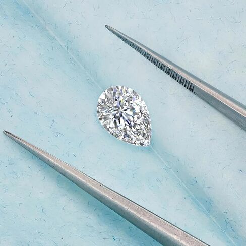 IGI Certified 1 to 5 Carat Loose Lab Grown Diamond, Pear Shape, E-F Color, VVS-VS Clarity, Real Diamond for Making Precious Fine Jewelry - Rings, Necklaces, Earrings in Saudi Arabia