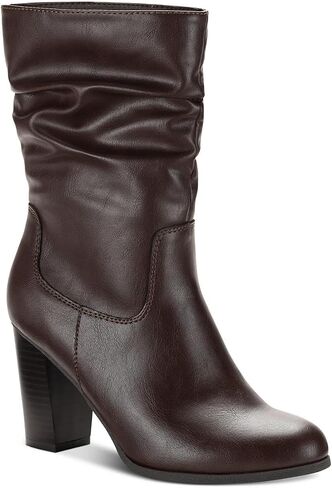 Style & Co. Womens Saraa Slouch Faux Leather Mid-Calf Boots in Saudi Arabia