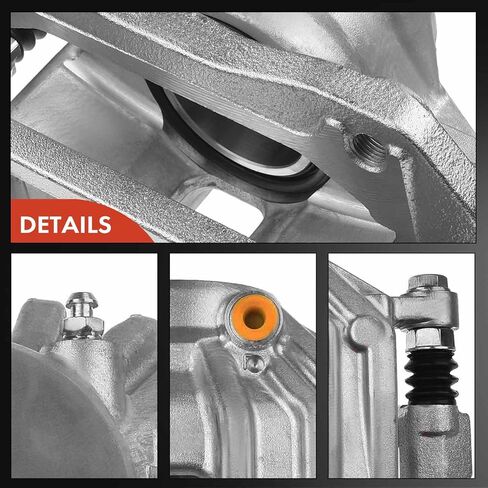 A-Premium Disc Brake Caliper Assembly with Bracket Compatible with Select Hyundai Models - Genesis 2009 2010 2011, V6 3.8L - Front Driver and Passenger Side, 2-PC Set in Saudi Arabia