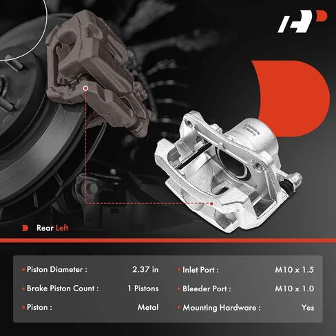 A-Premium Disc Brake Caliper Assembly with Bracket Compatible with Select Chevy and Pontiac Models - HHR 2006-2011 2.2L/2.4L, Malibu 2004-2008, G6 2006-2008 - Front Left Driver Side in Saudi Arabia