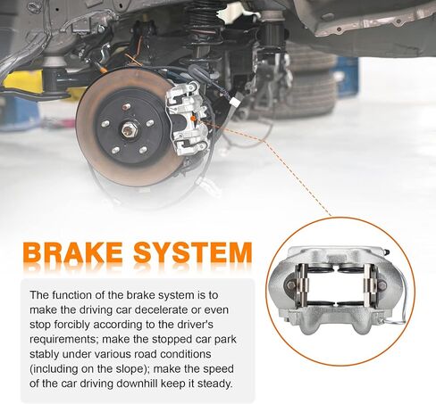 DRIVESTAR 184404 184405 Front Brake Calipers for 1967 Ford Fairlane, Falcon, Mustang, Ranchero, 1967 Mercury Comet, New Disc Brake Calipers Pair in Saudi Arabia