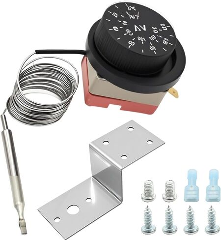 3-pin Adjustable Electric Cooling Fan Temperature Control Switch, Temperature Control Probe Sensor Kit, Replacement for Many Car Truck and RV Models in Saudi Arabia