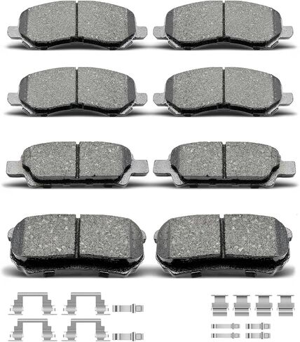 D866 D1037 8pcs Ceramic Front Rear Brake Pads With Clips Fit For 2011-2014 For Chrysler 200,2007-2010 For Chrysler Sebring,2008-2014 For Dodge Avenger,2007-2017 For Jeep Compas/For Patriot in Saudi Arabia