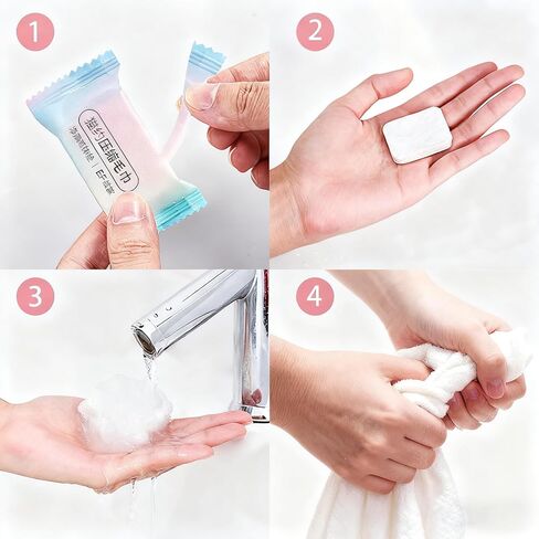 مناشف حمام للاستعمال مرة واحدة، 6 قطع منشفة حمام كبيرة للسفر مقاس 55 * 28 بوصة، منشفة مضغوطة لأساسيات السفر - مناشف محمولة للاستعمال مرة واحدة للسفر على الشاطئ والاستحمام والمشي لمسافات طويلة والسباحة والتخييم في الفندق in Kuwait