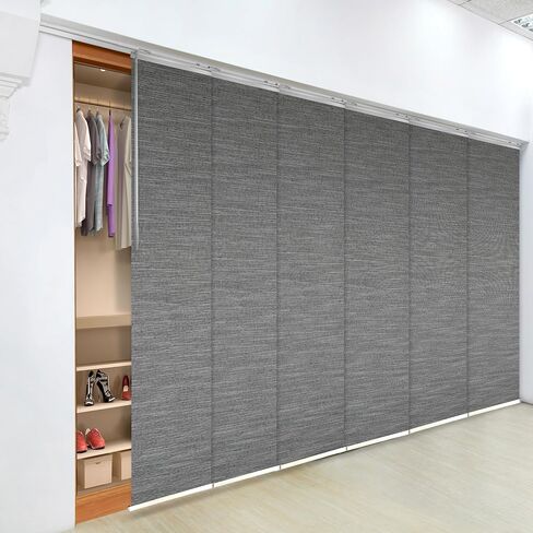 Pine 6-Panel Single Rail Panel Track Extendable 70"-130" W x 116" H, Panel Width 23.5" in Saudi Arabia